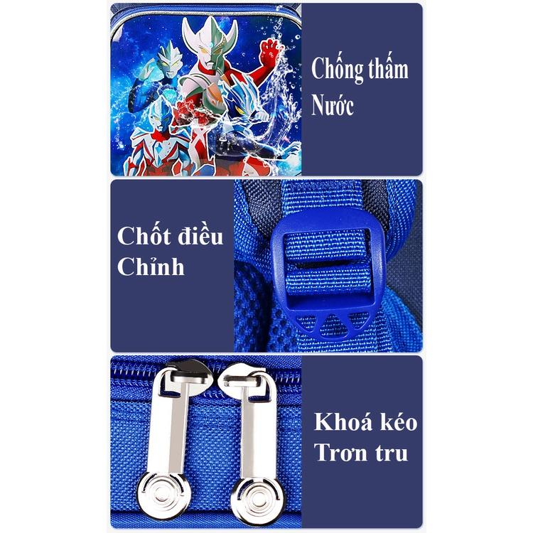 Balo chống gù lưng - siêu nhẹ dành cho bé trai chất liệu chống thấm nước, siêu nhẹ hoạt tiết siêu nhân