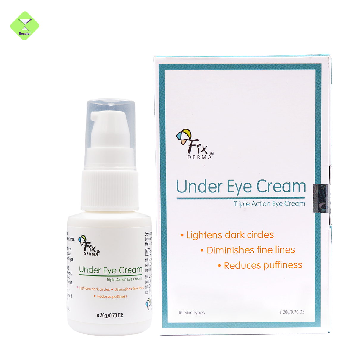 Kem Giảm Thâm Quầng Mắt, Giảm Bọng Mắt, Sáng Da Chống Lão Hóa Vùng Da Mắt Fixderma Under Eye Cream 15g