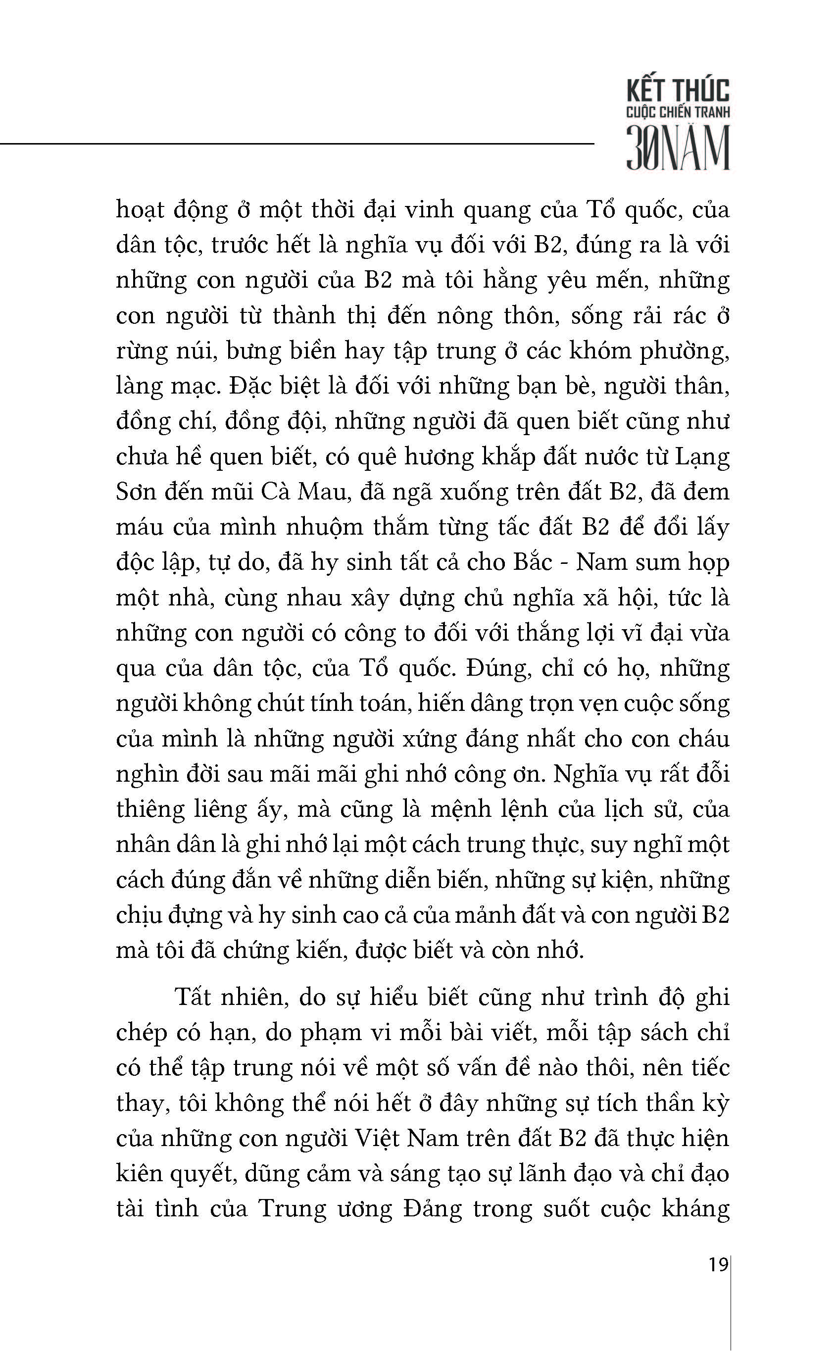 Kết Thức Cuộc Chiến 30 Năm - Thượng tướng Trần Văn Trà