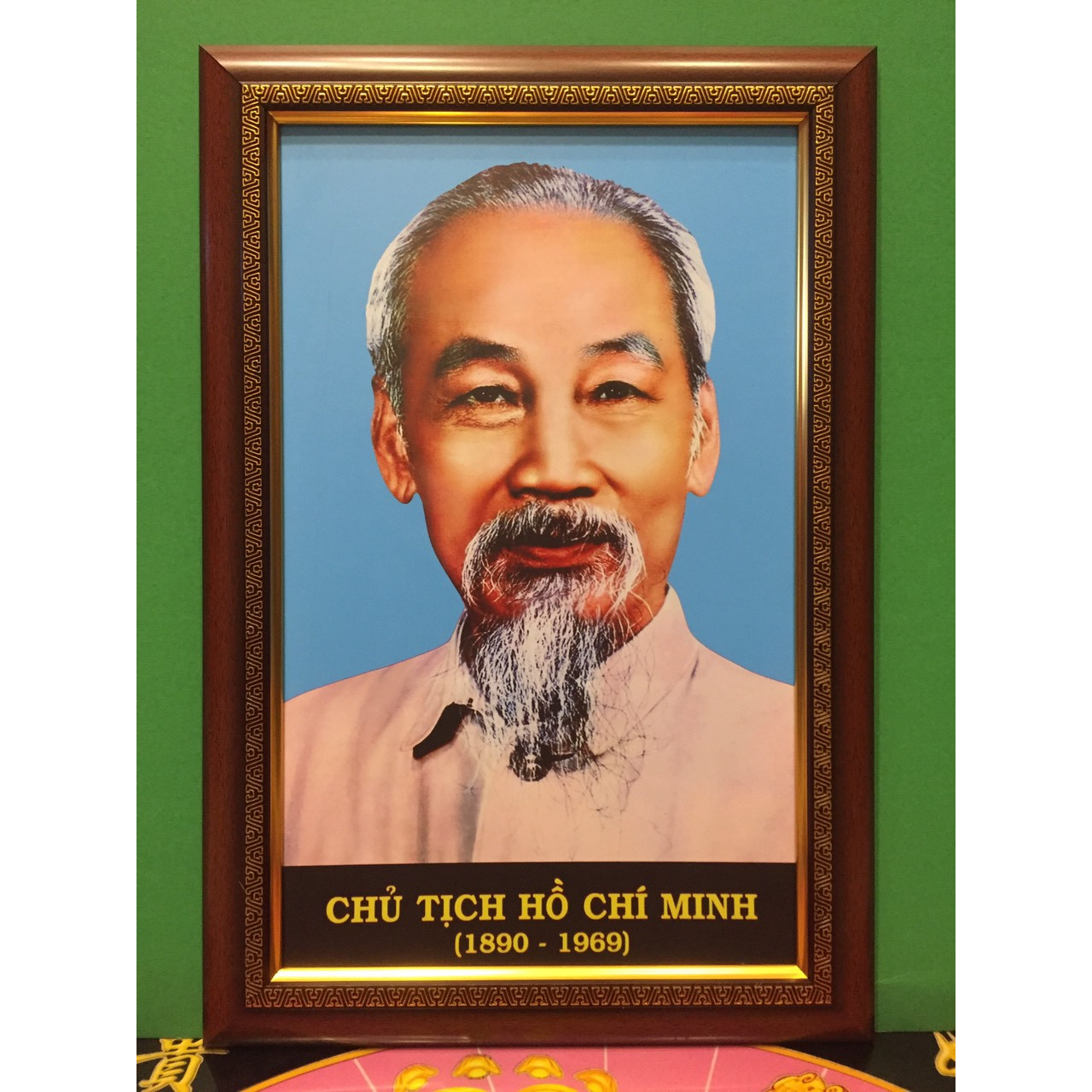 Tranh ảnh chân dung - Bác Hồ - Bác Giáp ( 38x56cm)