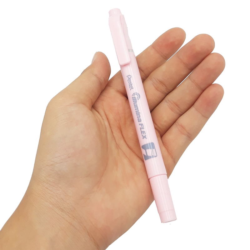 Bút Dạ Quang 2 Đầu Pastel Pentel-SLW11P-P - Pastel Pink - Hồng