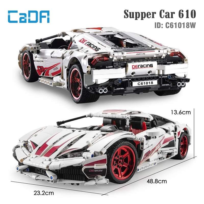Đồ chơi lắp ráp, xếp hình điều khiển từ xa Xe Supper Car 610 – CADA C61018W