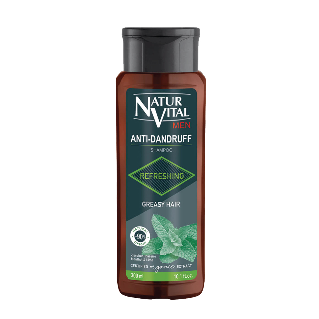 Dầu Gội Hỗ Trợ Giảm Gàu NaturVital Thuần Chay Dành Cho Tóc Bóng Nhờn, Làm Dịu Da Đầu, Mang Đến Mái Tóc Thơm Sạch & Bồng Bềnh