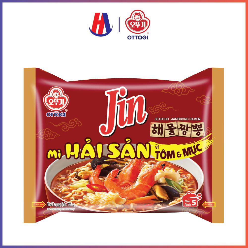 Mì Jin hải sản vị tôm &amp; mực Ottogi 120g