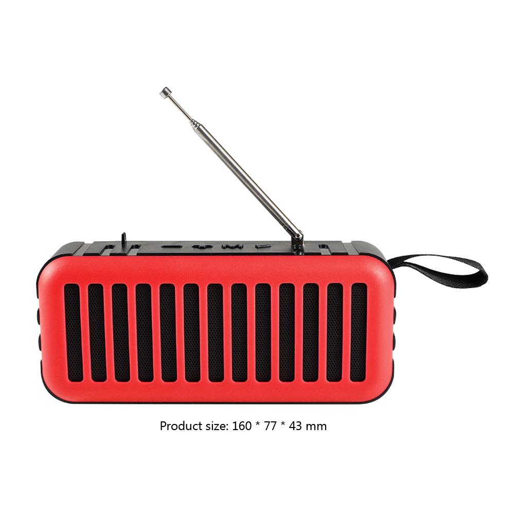Di động không dây không dây tay tắm tắm Phòng tắm phòng tắm Bluetooth Loa FM LOUDSPEAKER Color: Red