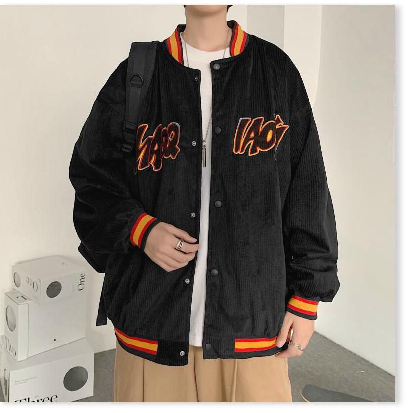 ÁO KHOÁC NHUNG BOMBER UNISEX NAM NỮ