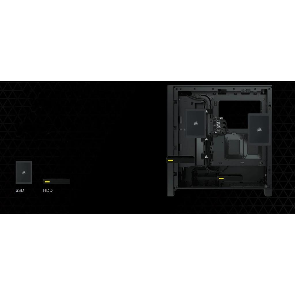 Vỏ máy tính Corsair 4000D AIRFLOW TG Black CC-9011200-WW Hàng chính hãng