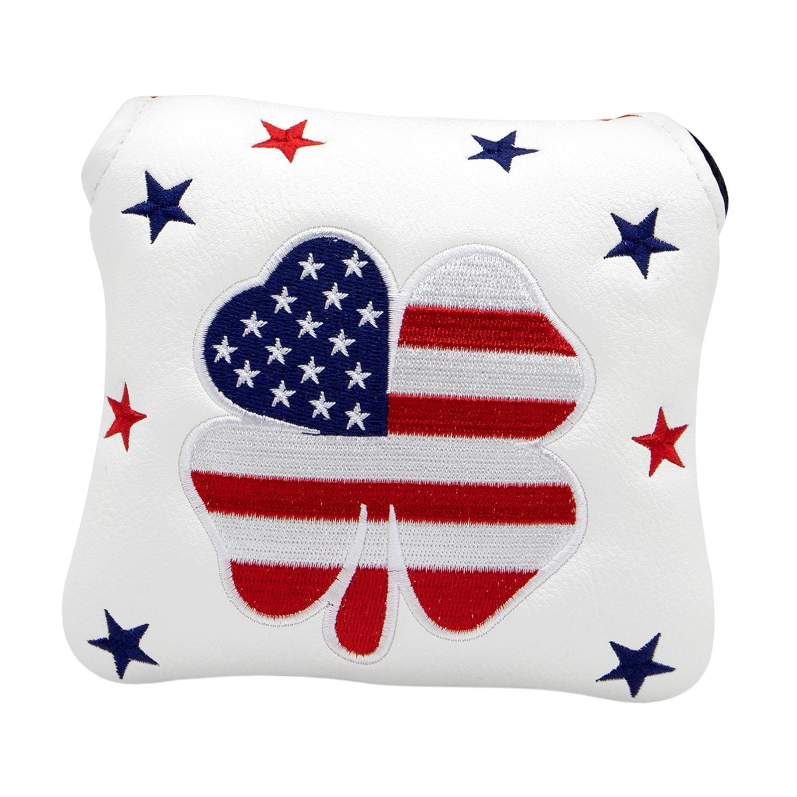 Golf Putter Mallet Head Cover Magnetic Closure Headcover Club Protector for Unisex