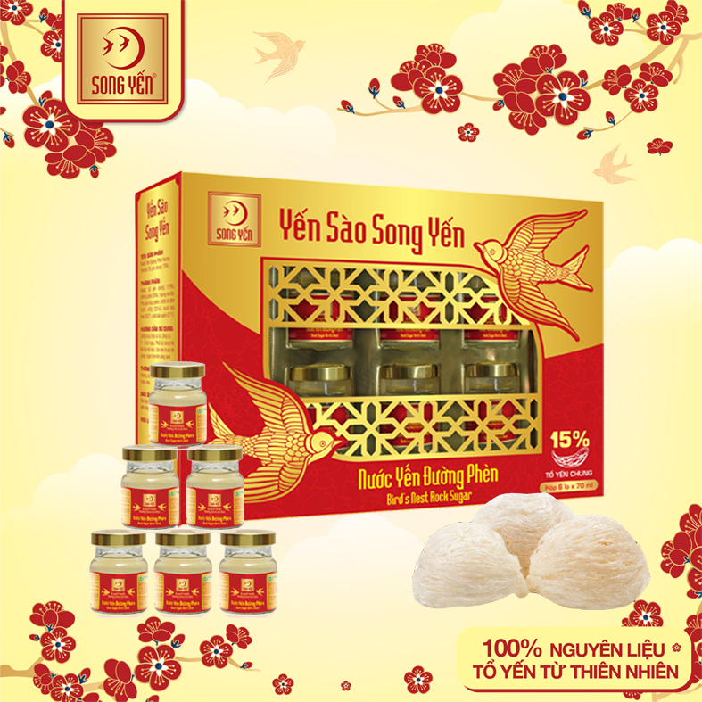 Nước Yến Đường Phèn 15% Song Yến