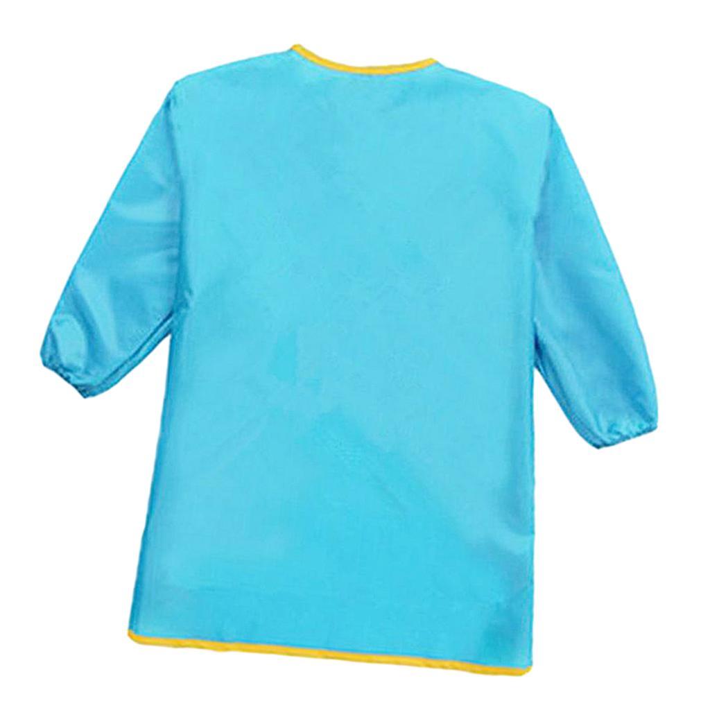 Kid Apron Waterproof Smock Long Sleeve Children Apron Cooking Painting Bib