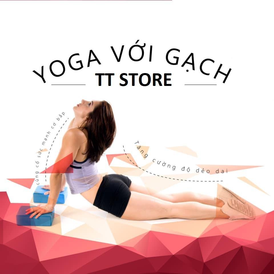 Gạch Tập Yoga, Gạch Tập Gym Xốp Eva (Nặng 200g) In Hoa Mandala - TT Store