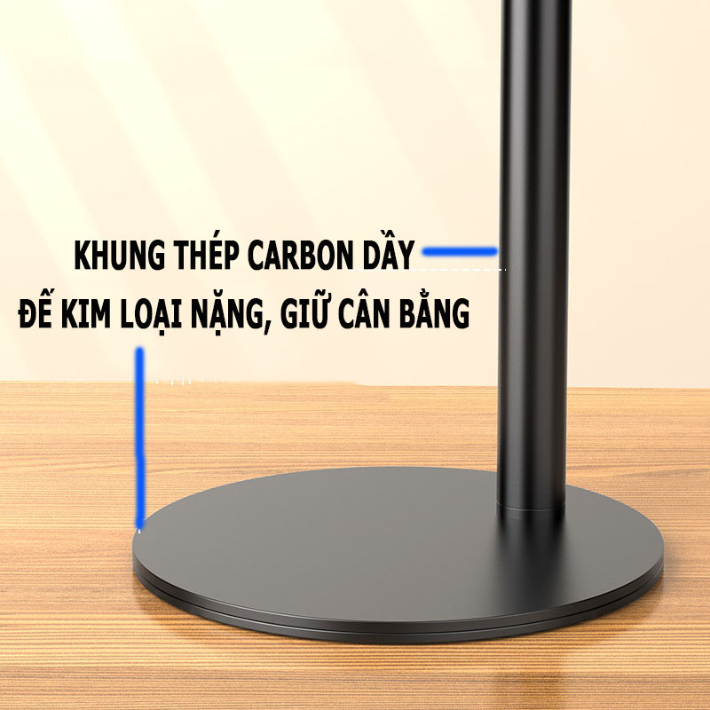 Giá Đỡ Kẹp Điện Thoại Máy Tính Bảng Để Bàn; Giá Đở Thay Đổi Chiều Cao Thông Minh; Đế Nâng Màn Hình Bàn Làm Việc- hàng nhập khẩu