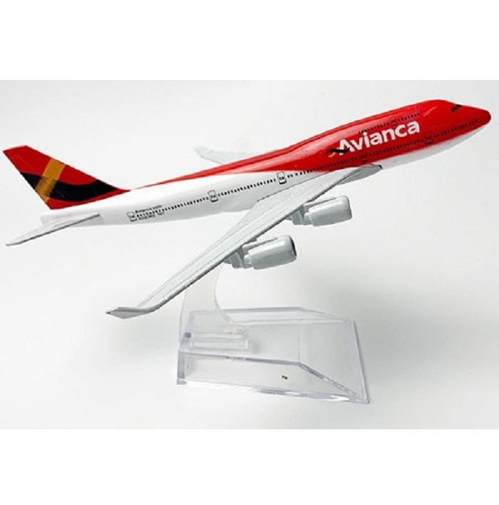 Mô hình máy bay tĩnh B747 Avianca Colombia 16cm