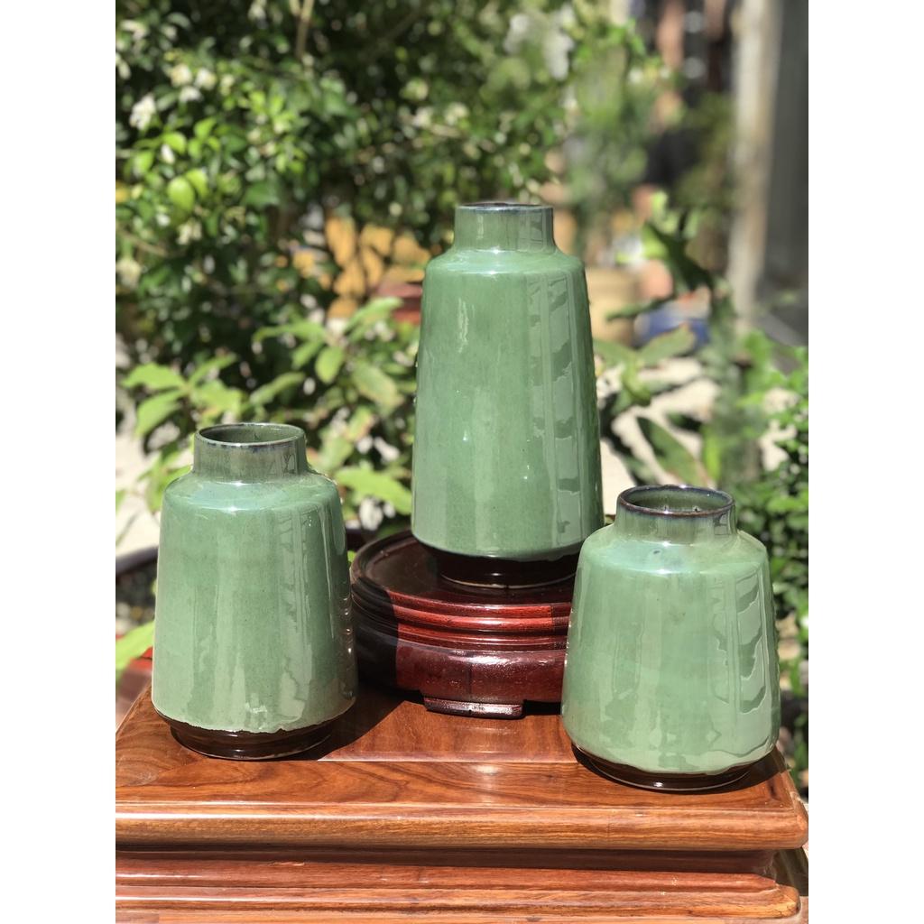 Bộ Ba Bình Bát Trang Trang Trí Cấm Hoa Decor