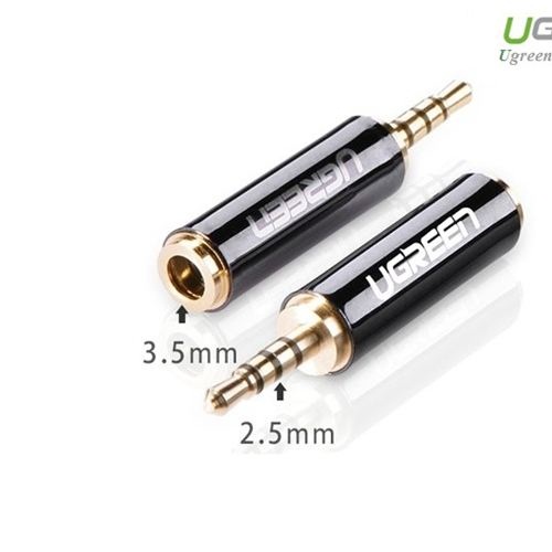 Đầu chuyển đổi 2.5mm đực sang 3.5mm cái dài 25mm UGREEN 20501 - Hàng chính hãng