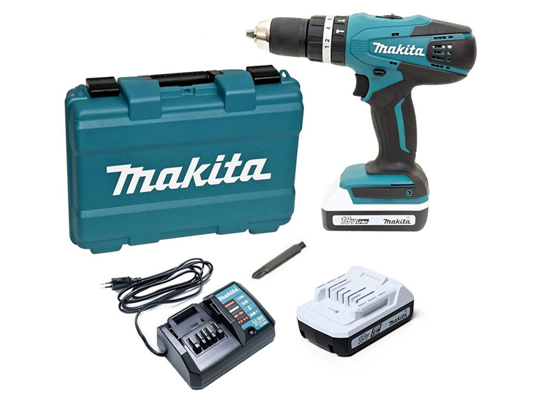 Máy khoan búa, vặn vít dùng pin Makita HP488DWE