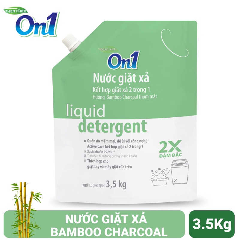 COMBO 2 Túi nước giặt On1 chống lem màu Bamboo Charcoal N6903