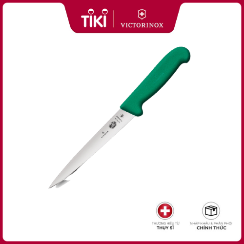 Fillet Knife Dụng cụ bếp phi lê Victorinox 5.3704.18 màu xanh lá, lưỡi dài – Hãng phân phối chính thức