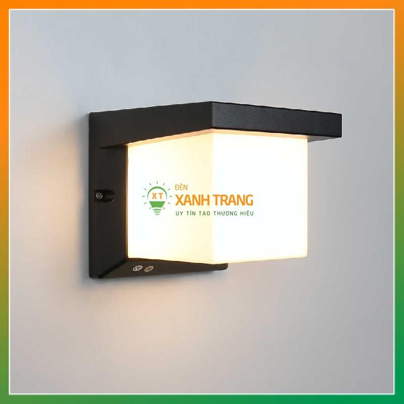 Đèn tường hiện đại nhôm đúc hình khối đèn hắt gắn tường chống nước ngoài trời 10W 3500K