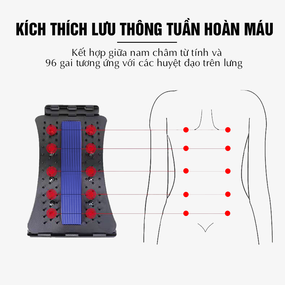 Khung nắn chỉnh cột sống lưng chống thoát vị đĩa đệm, đau mỏi thắt lưng EMA