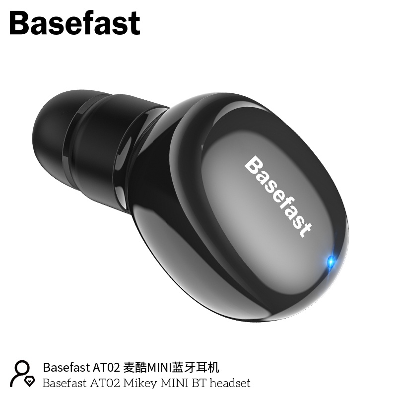 ai nghe Bluetooth Basefast AT02 - Mẫu Thời Trang Thể Thao Kèm Mic Đàm Thoại- Hàng Chính Hãng