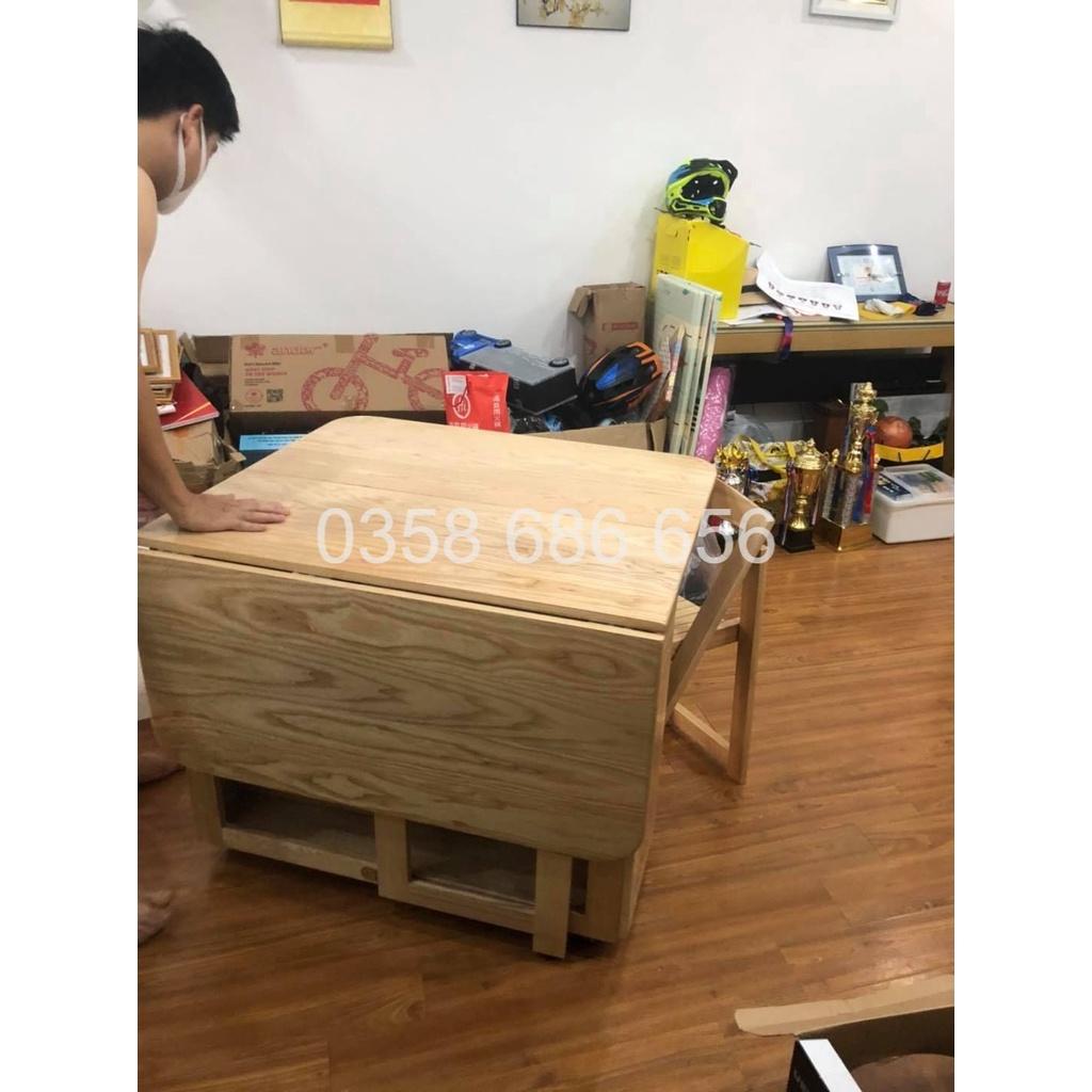 BÀN ĂN THÔNG MINH GỖ SỒI TỰ NHIÊN GIÁ RẺ