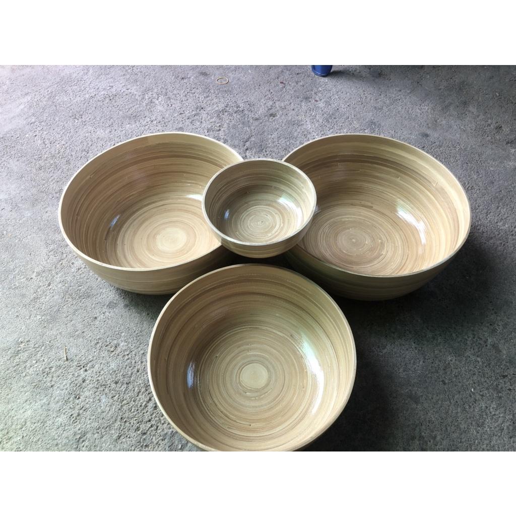 Chậu tre ngâm chân, ngâm tay, làm nail size 15, 25,35cm