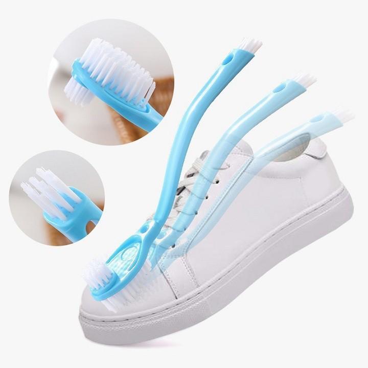 GIÁ SỈ Chổi cọ giày 3 đầu mẫu mới 2439 SỈ LẺ GIA DỤNG