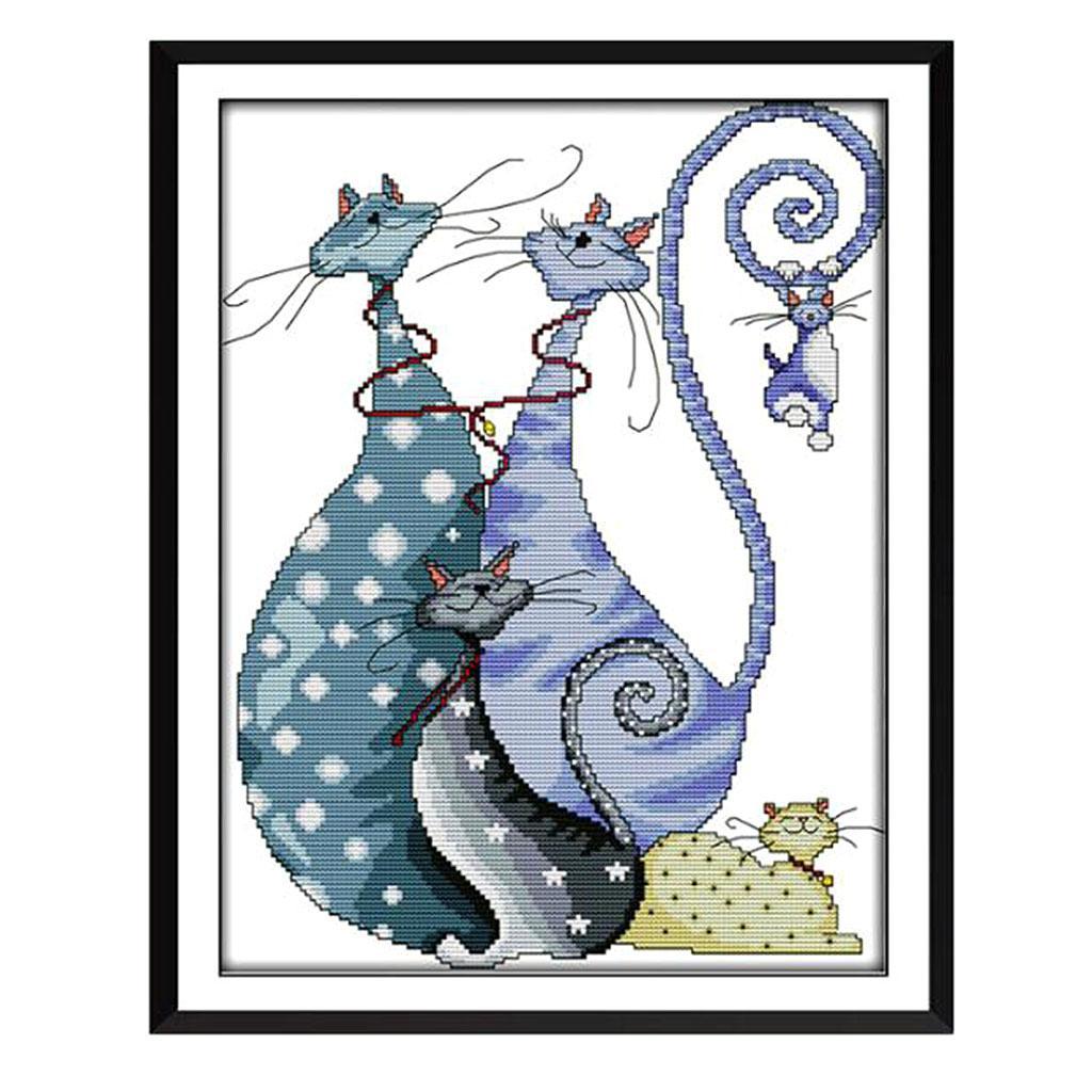 14CT 32x41cm Stamped Cross Stitch Kits Pre-Printed Pattern