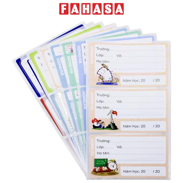 Nhãn Vở Học Sinh Cấp II - Hồng Hà 3595 (8 Nhãn Vở)