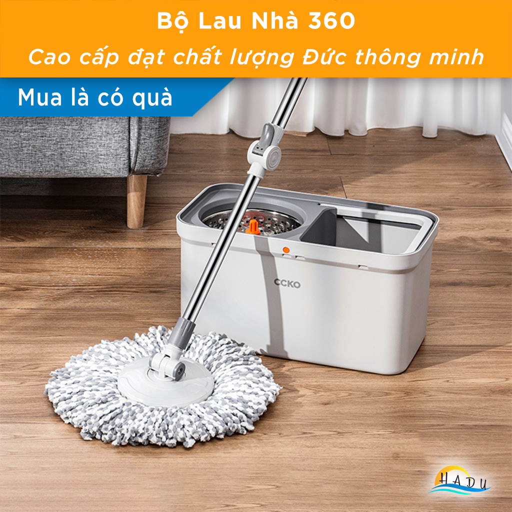 Bộ Lau Nhà 360 Độ Cao Cấp Thông Minh Đạt Chất Lượng Đức CCKO