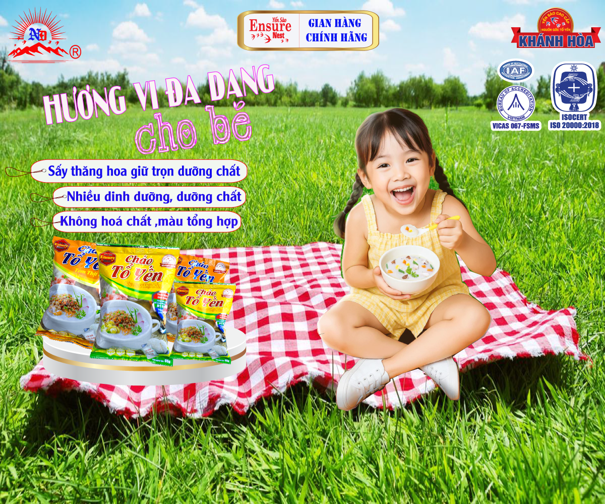 Cháo Yến Dinh Dưỡng Ensure Nest Tôm Thịt Bằm Ensure Nest - 65g gói