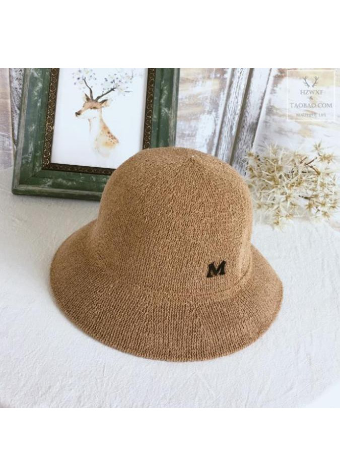 Nón Cói Nữ Chữ M Đi Biển Mũ Tai Bèo Vành Vintage