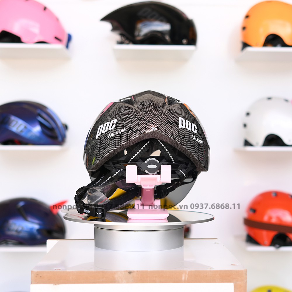 Nón POC Falcon Có Kính Carbon Xám