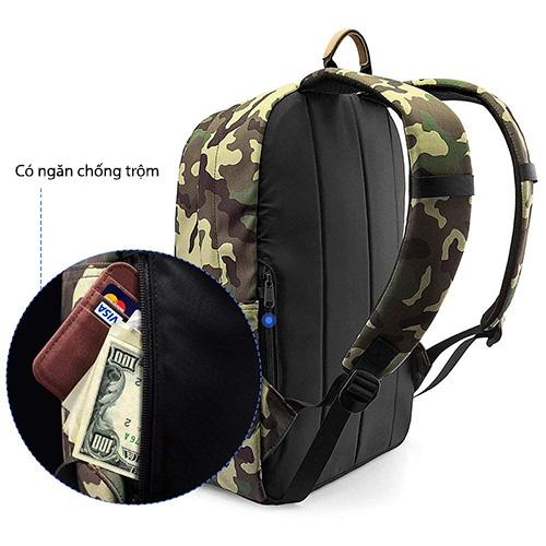 BALO TOMTOC LIGHTWEIGHT MULTI-PURPOSE LAPTOP 13″14″15″16″ CAMO chất liệu mềm chống trầy xước