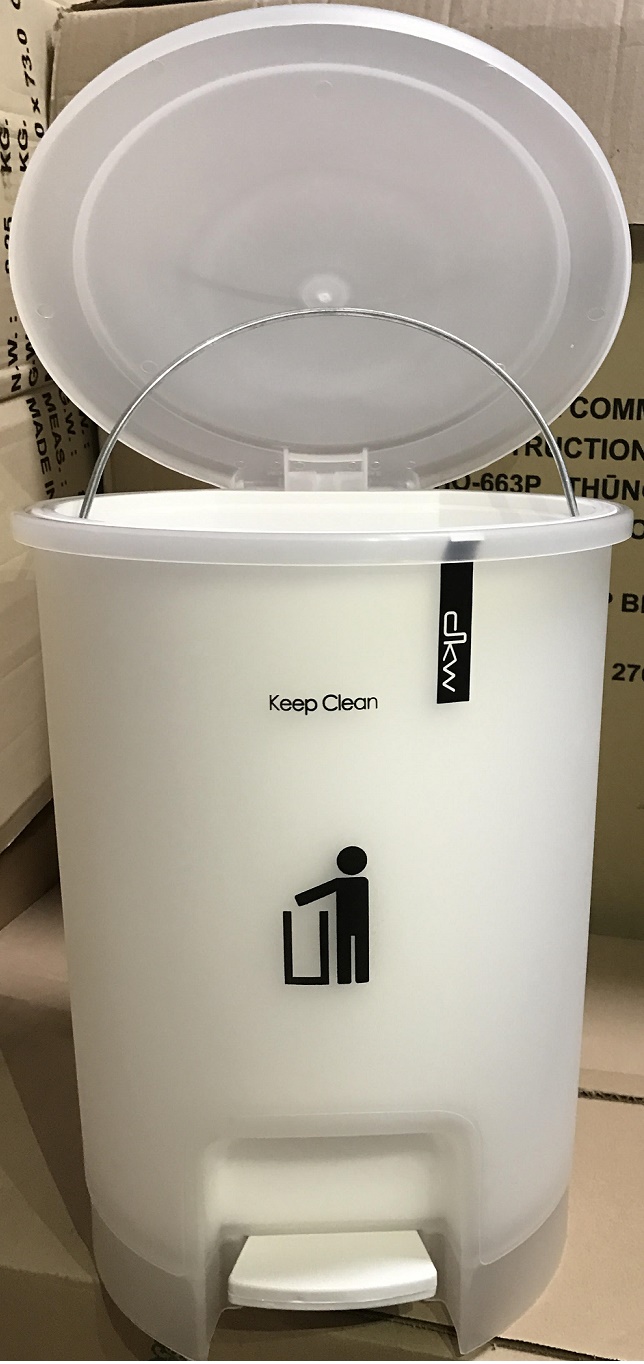 Thùng rác DKW Sang Ah 2 lớp có chân đạp - 10 lít nhập khẩu Thái Lan