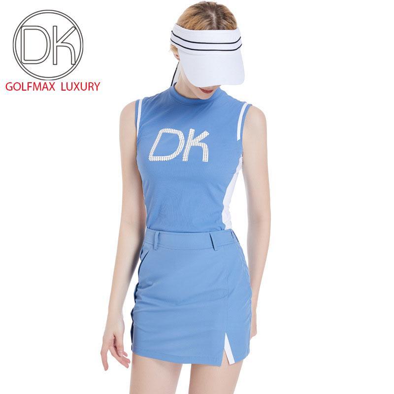 Fullset nữ chơi golf Thiết kế Hàn Quốc - Chất liệu sợi polyester kết hợp spandex cao cấp DK216-08-09