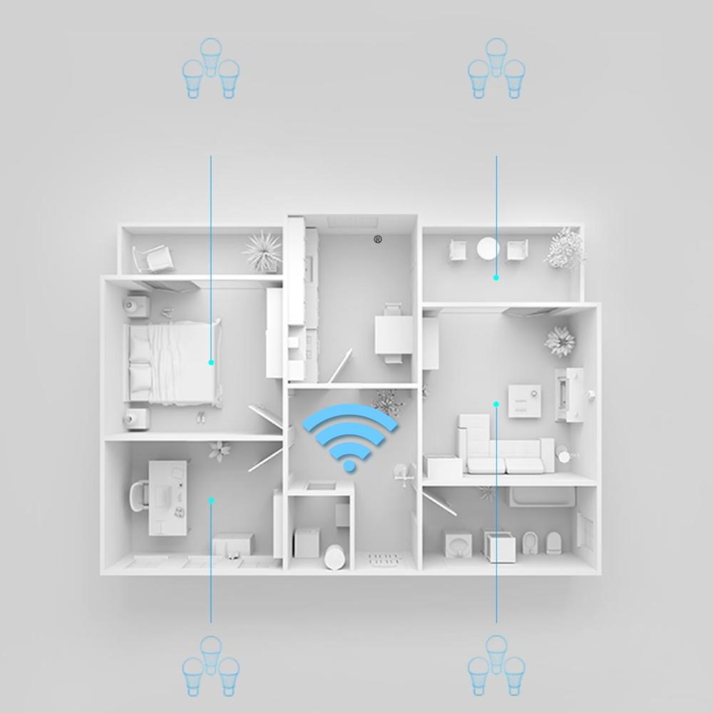 Xiaomi Mijia LED Bulb BT MESH Version E27 LED Light Blub 5W 2700- 6500K Adjustable Brightness