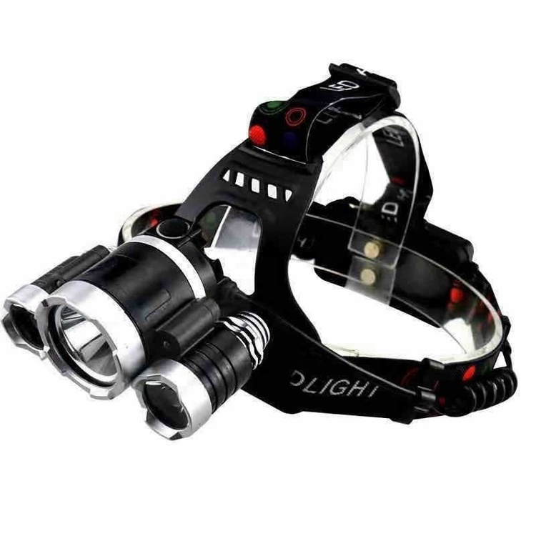 Đèn Pin Siêu sáng Đội Đầu 3 Bóng Led T6- Siêu Sáng, Kèm 2 Pin, Kèm Sạc ( Hàng Chính Hãng )