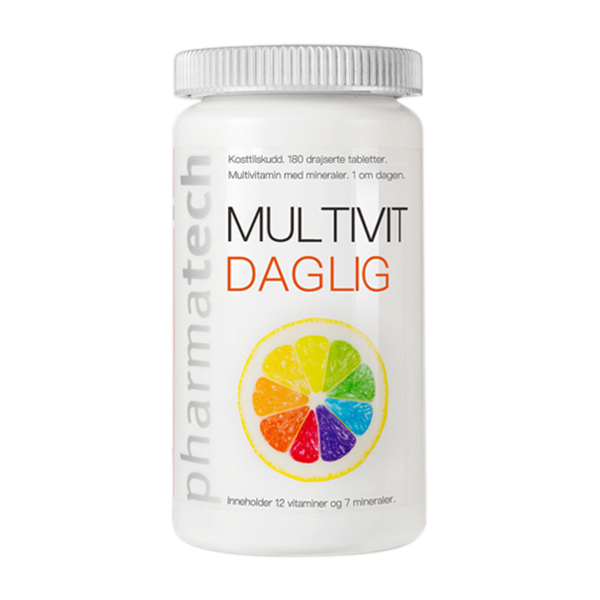 Viên nang bổ sung vitamin và khoáng chất Multivit Daglig lọ 180 viên