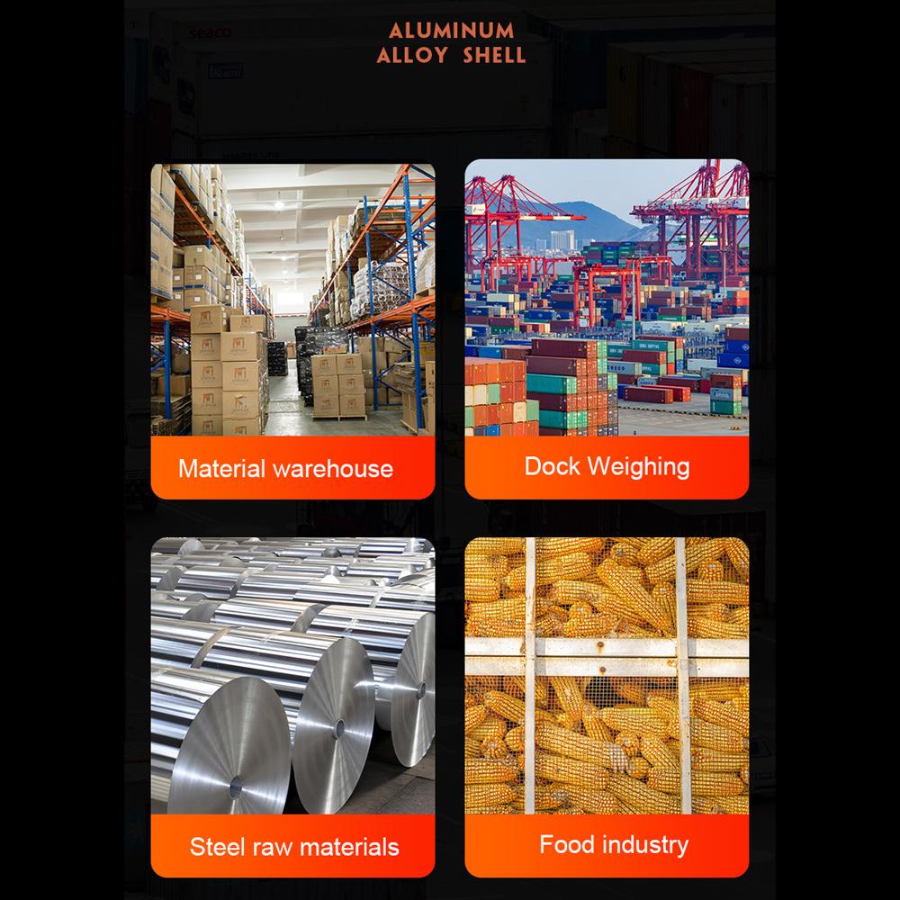 Heavy Duty Electronic Luggage Scale Multifunctional Digital Scales LCD Display Travel High Accurate Weighing Tool Hook Hung Scale 1000KG 1Ton Crane Scale