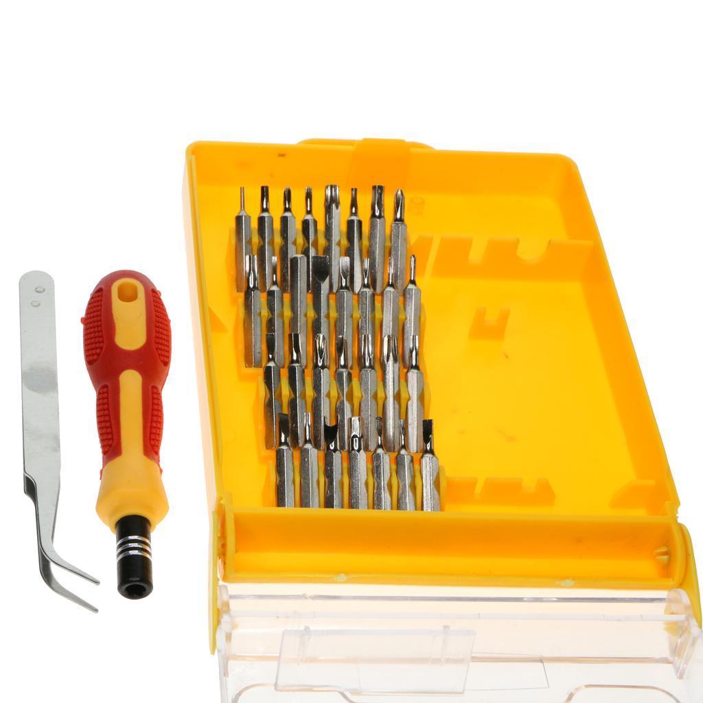 32 in 1 Steel Precision Screwdriver Bits Nut Driver Repair Tools Kit Set L