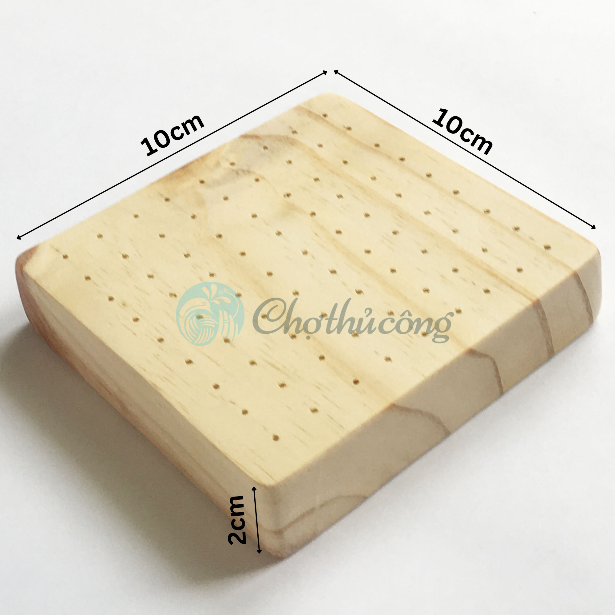 Đế gỗ cắm đất sét - dụng cụ đất sét dùng phơi hoa đất sét Nhật Thái và tượng polymer clay handmade