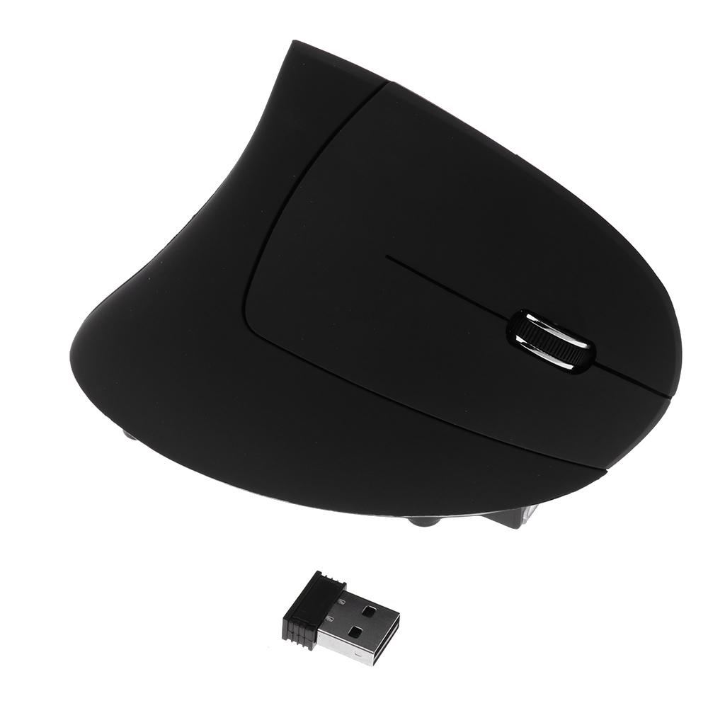 6D 2.4GHz Wireless Mouse Rechargeable Vertical Ergonomic Mice for Laptop PC