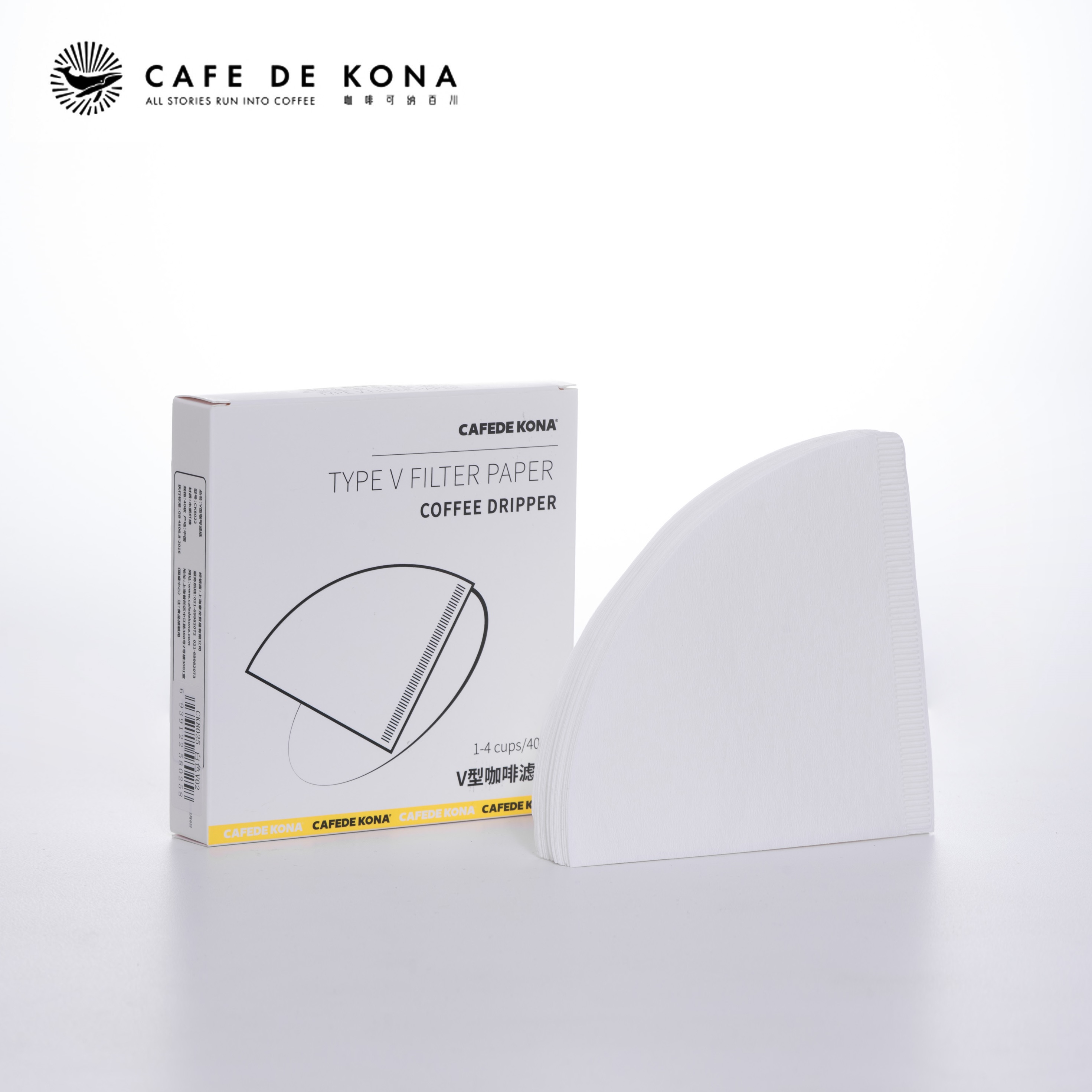 Giấy lọc cà phê V60 loại 40 tờ CAFE DE KONA Made in Japan