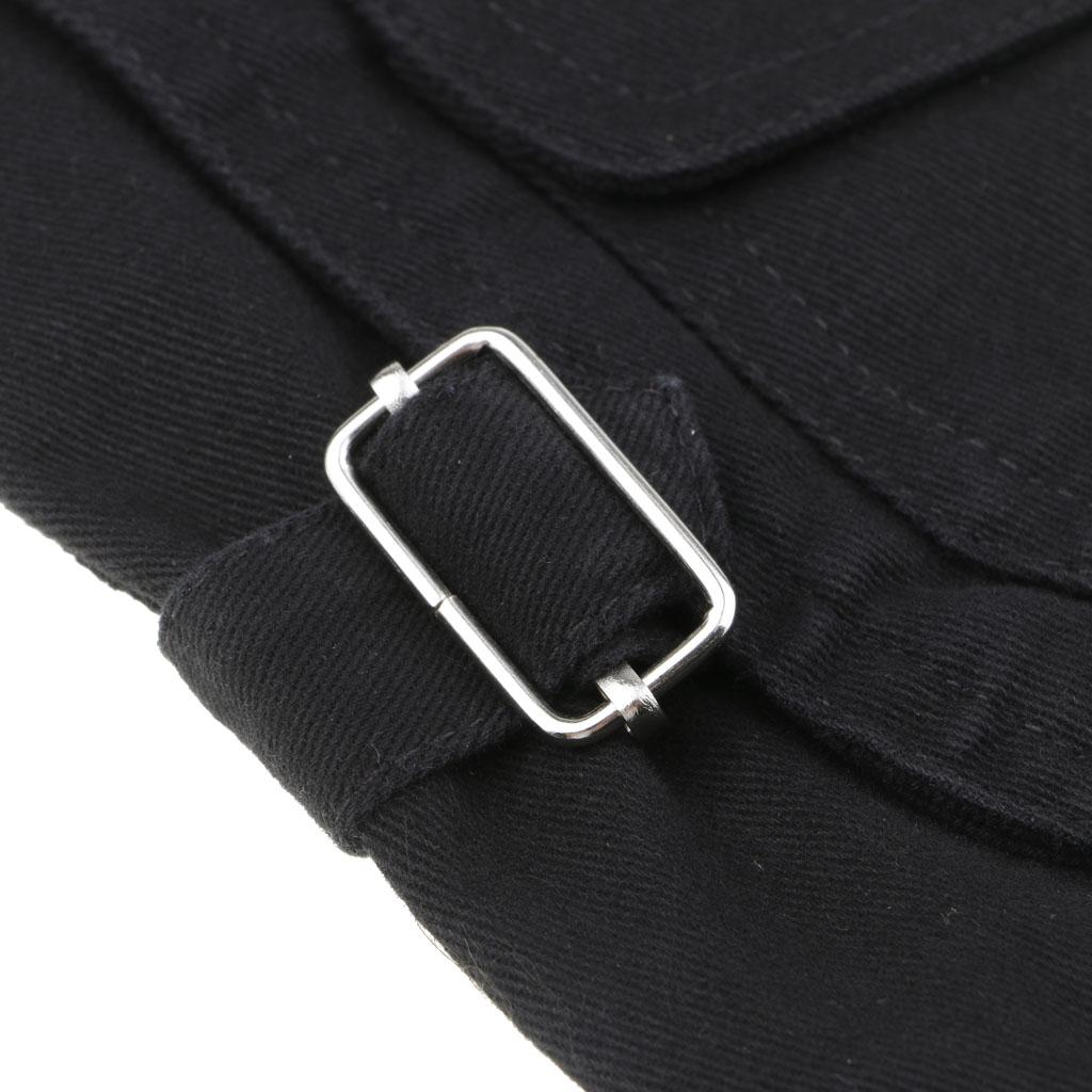 Men's Fishing Vest Utility Sports Vest Multi Pocket Waistcoat L Black