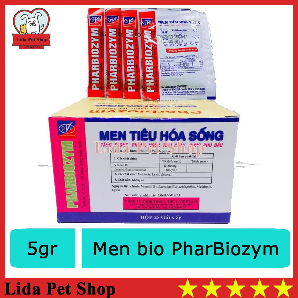 Men tiêu hóa cho chó mèo dạng men sống Pharbiozym cho chó mèo (Lẻ 1 gói)