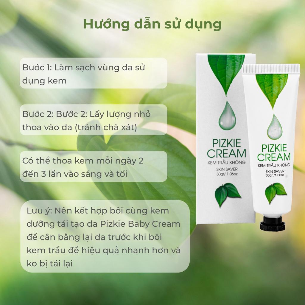 Kem Trầu Không Pizkie Cream Cho Da Bị Chàm Sữa, Viêm Da Cơ Địa 30gr