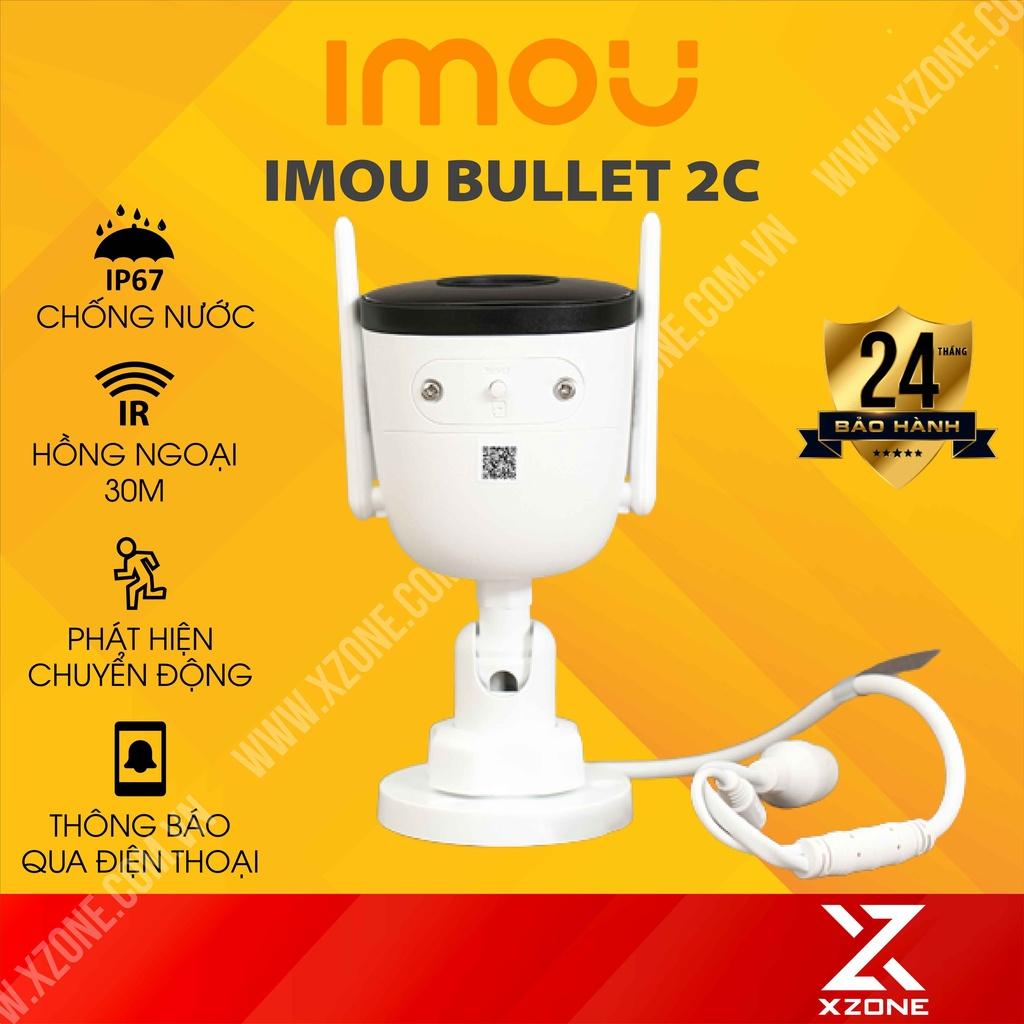 Camera IMOU Bullet 2C 2MP / 4MP Camera IP Wifi Ngoài Trời, chống nước, phát hiện con người - Hàng Chính Hãng