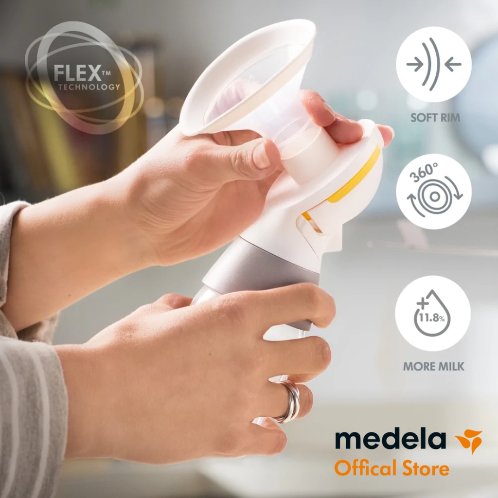 Máy hút sữa Medela Swing Maxi Plus 2.0 | Máy hút điện đôi - Có pin sạc tích điện, phễu Flex vành silicone, công nghệ 2 Phase Expression, Không cần cắm điện khi sử dụng, tiện lợi khi di chuyển